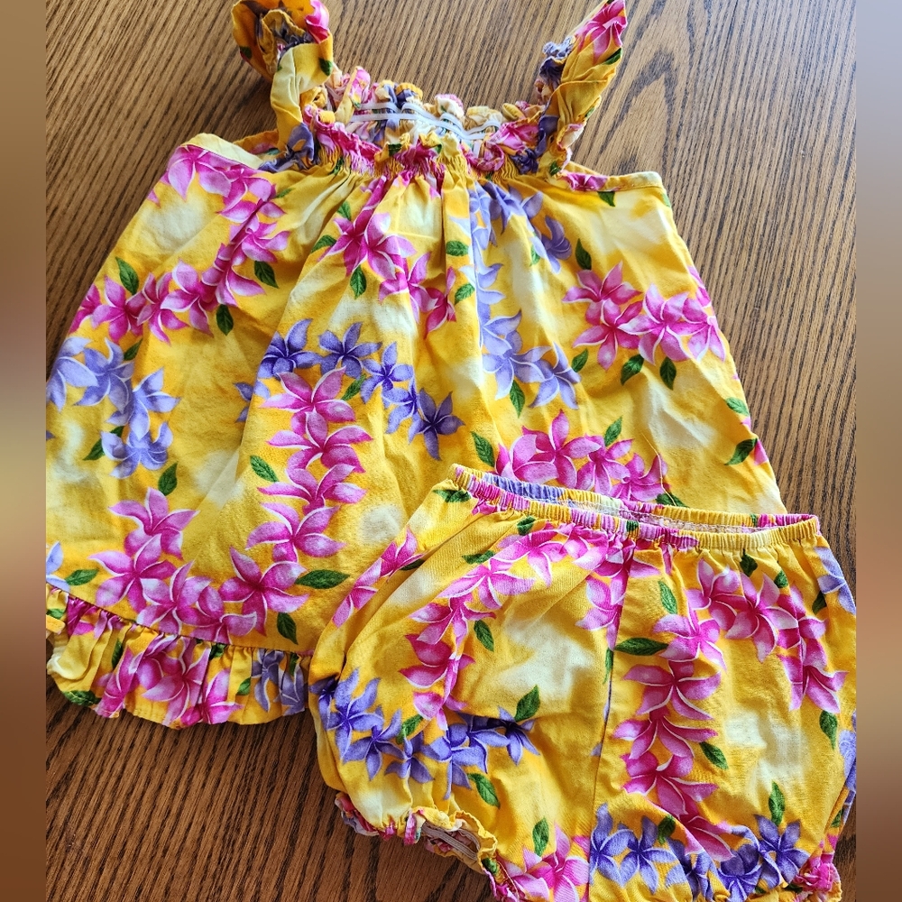 Hawiian Dress & Bloomers Set